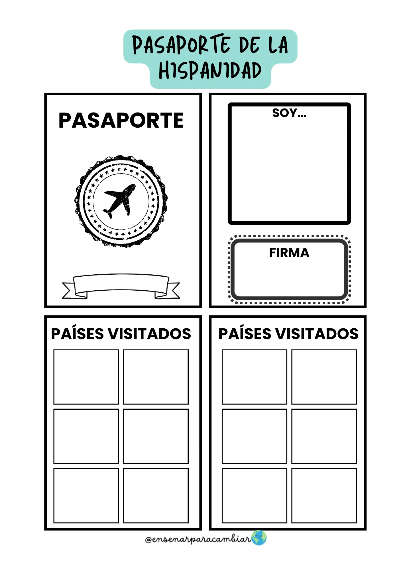 Juego “Viajamos en avión”