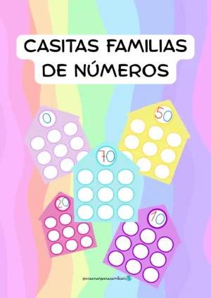 Casitas de las Familias de los Números ABN - Enseñar para Cambiar