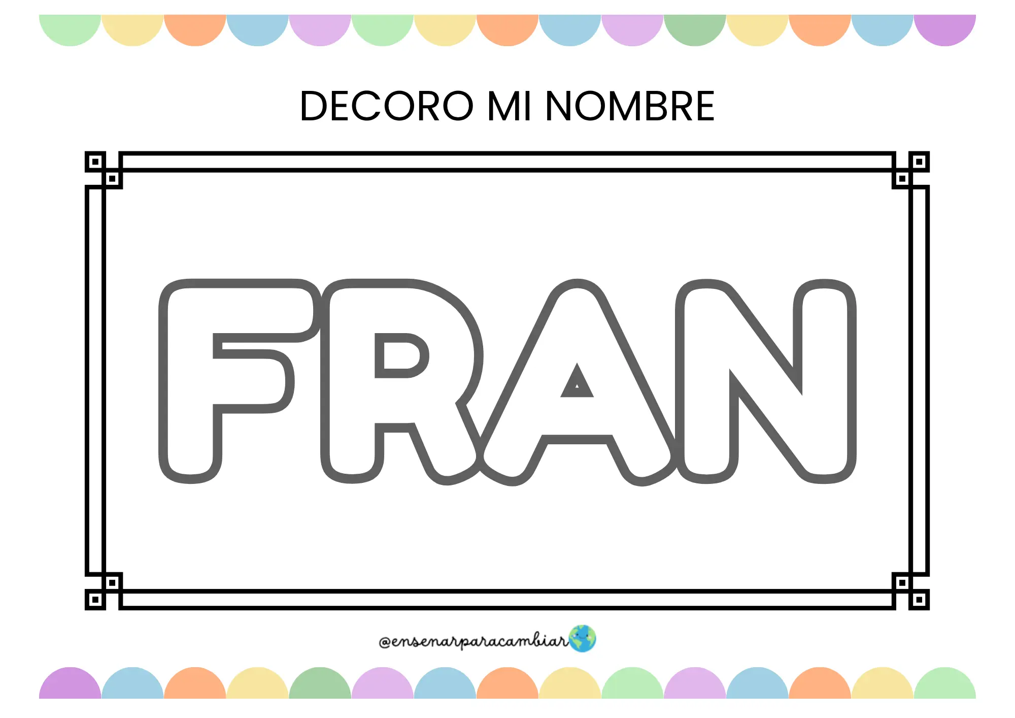 Libro del Nombre para 3 años de Enseñar para Cambiar con plantillas editables para personalizar con fotos y letras