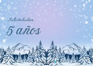 Material escolar de invierno para 5 años con 90 páginas de actividades ABN y lenguaje para maestros de infantil