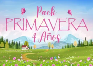 Pack imprimible de primavera para 4 años de Enseñar para Cambiar con el ciclo de vida de la mariposa y matemáticas ABN