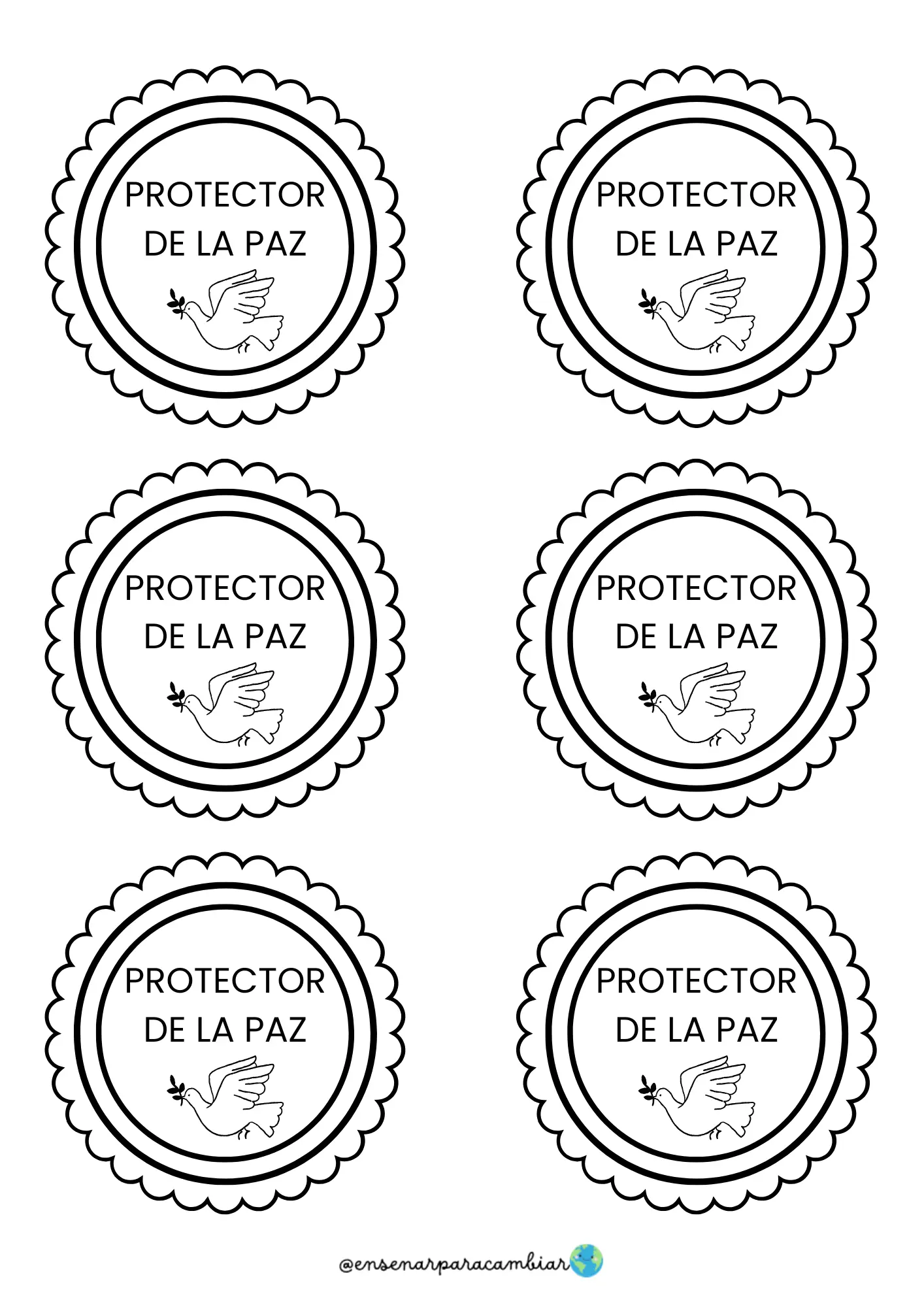 Material educativo para el Día de la Paz en Infantil con puzzle colaborativo