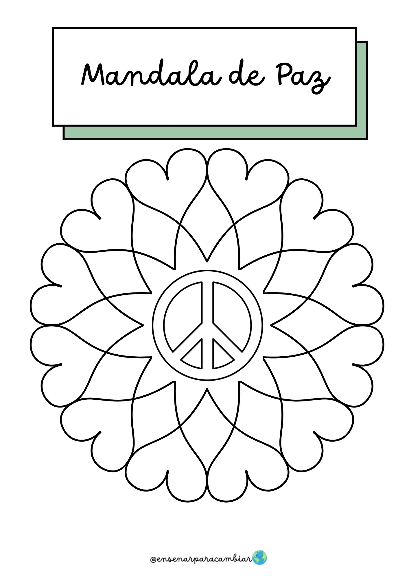 Material educativo para el Día de la Paz en Infantil con yoga para niños
