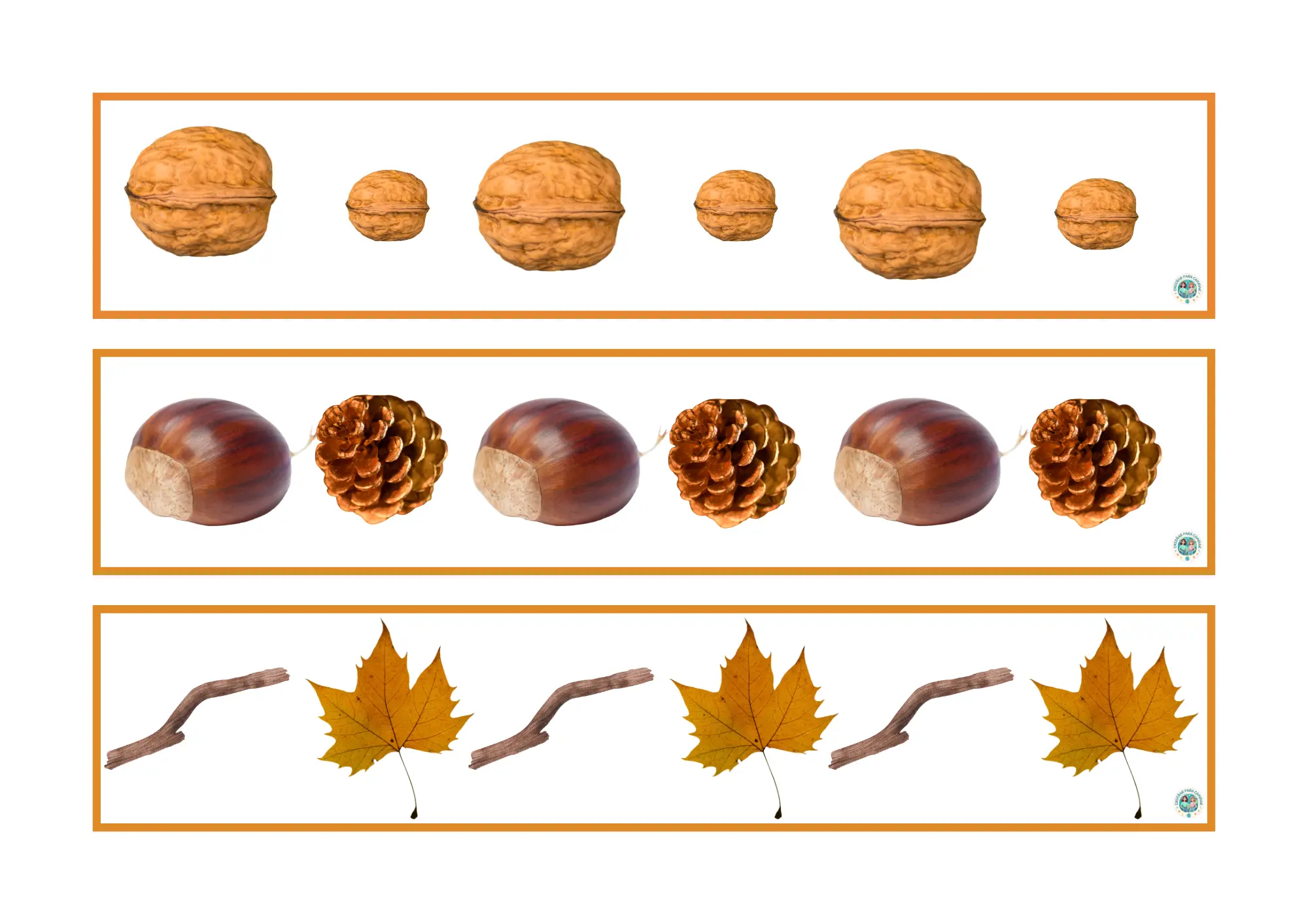 recursos otoño para 4 años con actividades ABN y lectoescritura
