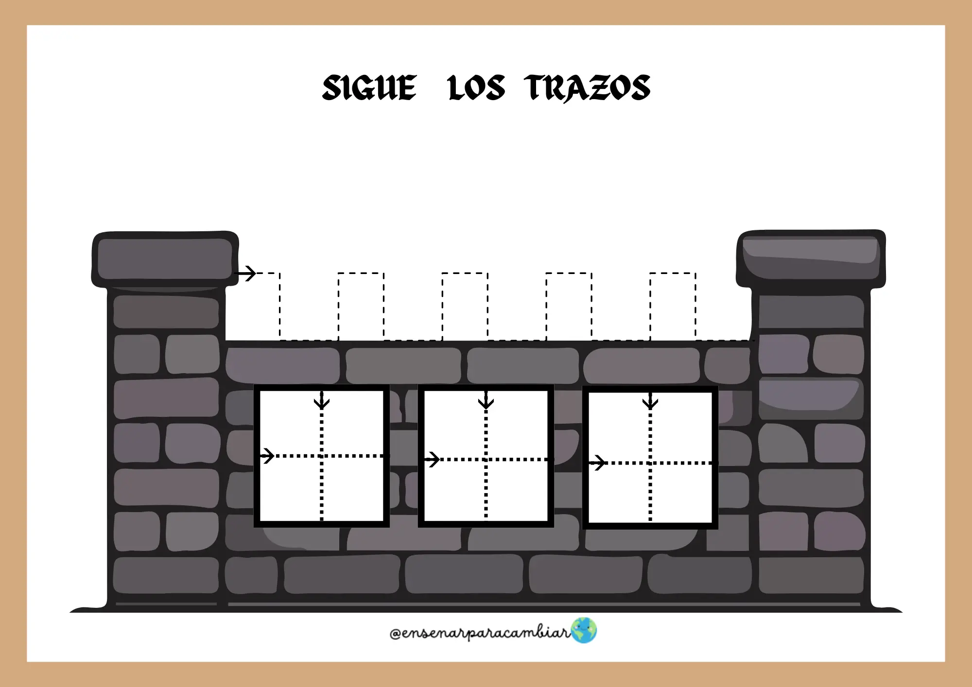 Dossier del Proyecto de la Edad Media para educación infantil de Enseñar para Cambiar con ilustraciones de castillos, caballeros y ruletas numéricas ABN