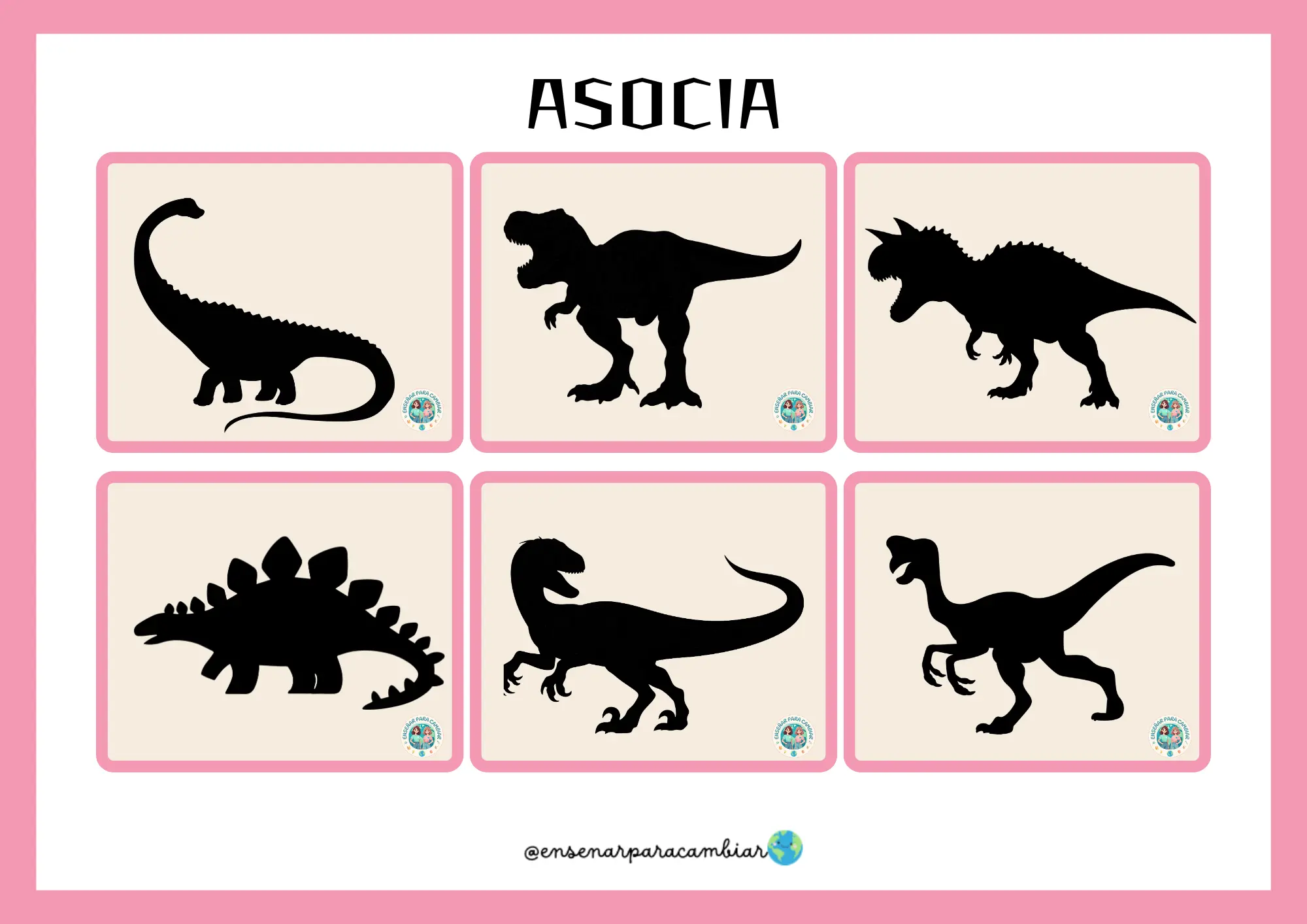 PDF Proyecto Dinosaurios de Enseñar para Cambiar con libro informativo, ruleta de acciones y actividades manipulativas infantiles