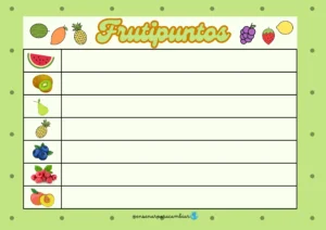 Frutipuntos: Alimentación Saludable en Infantil
