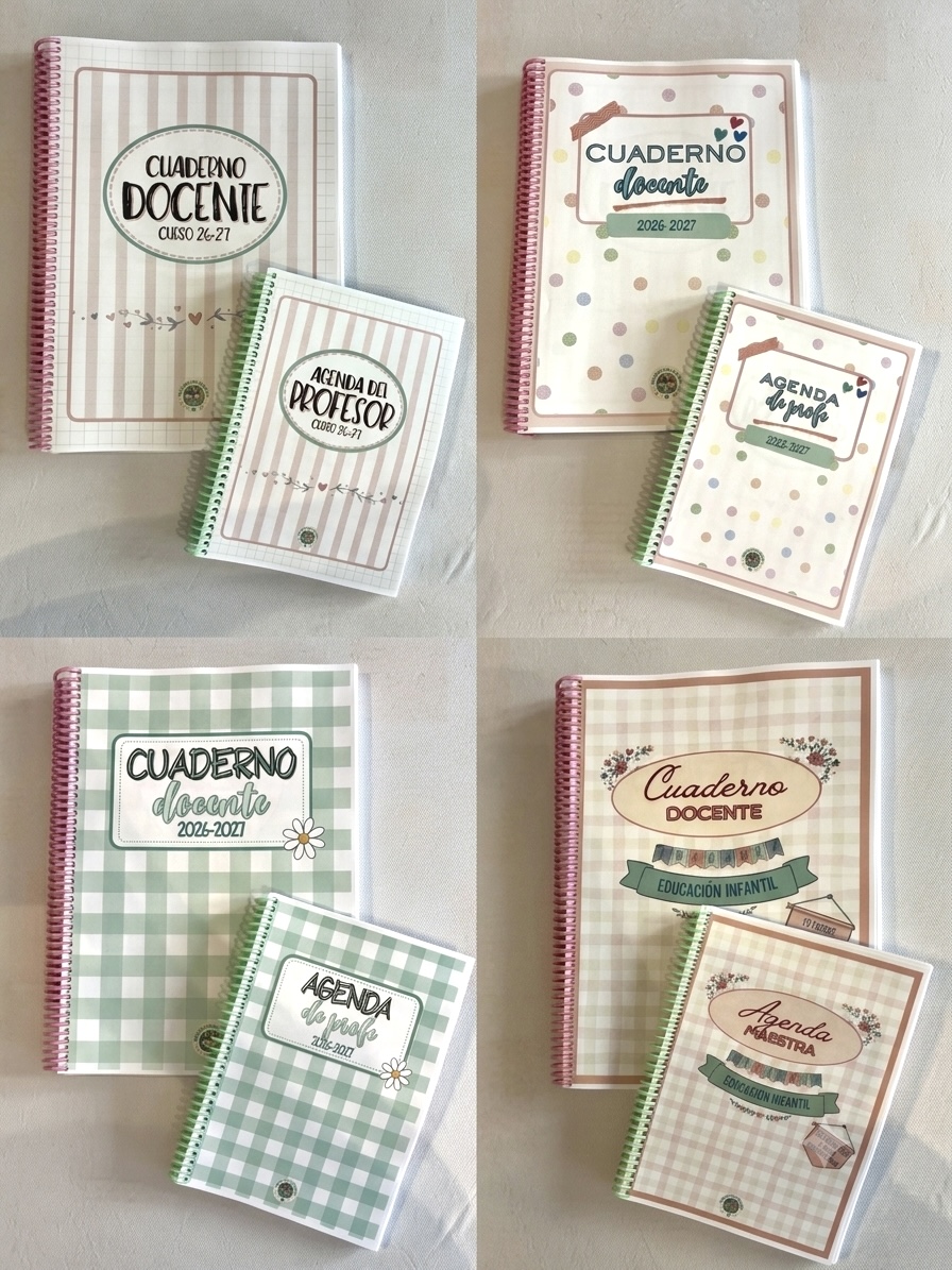 Pack Cuaderno Docente + Agenda de profe